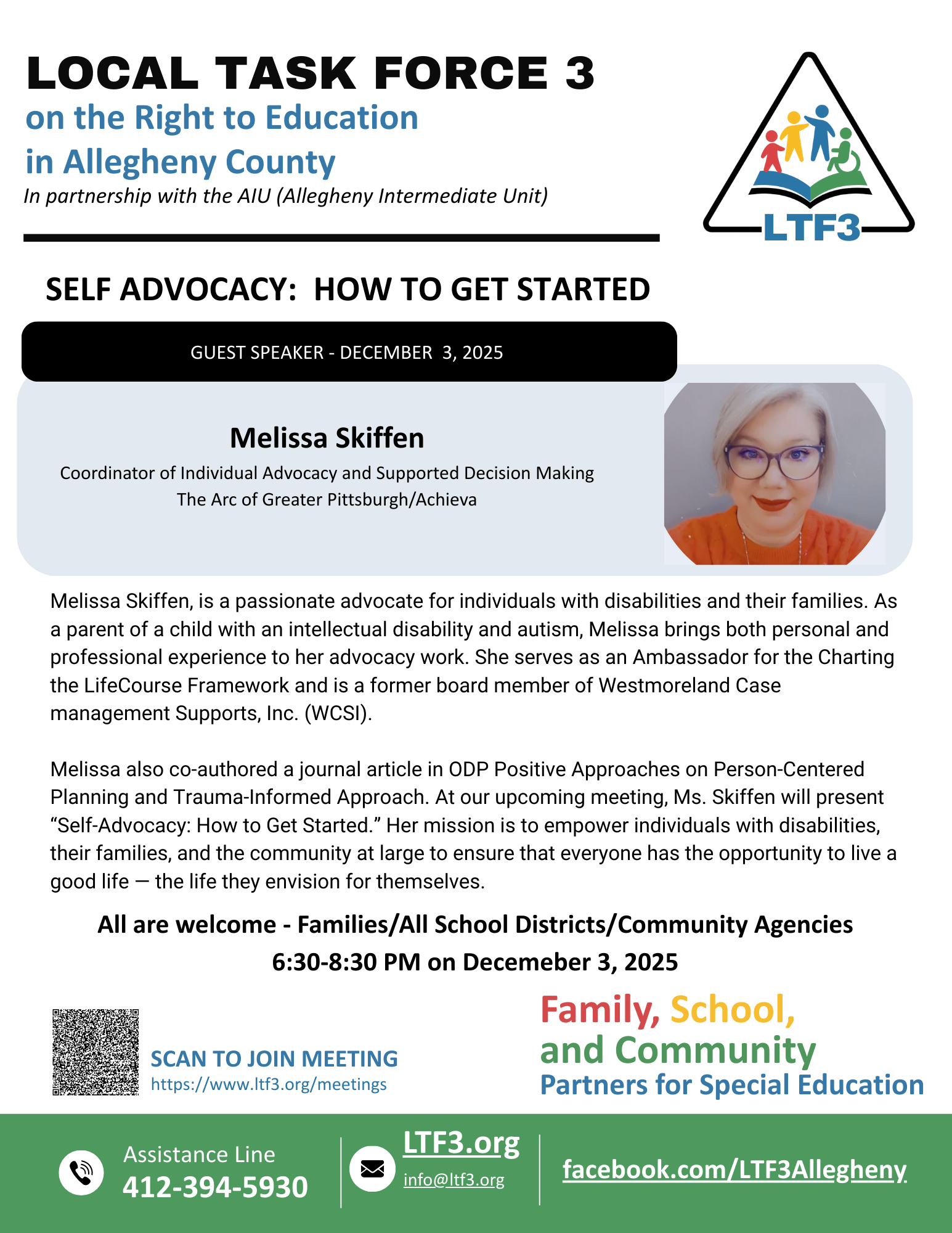 December Meeting Flyer